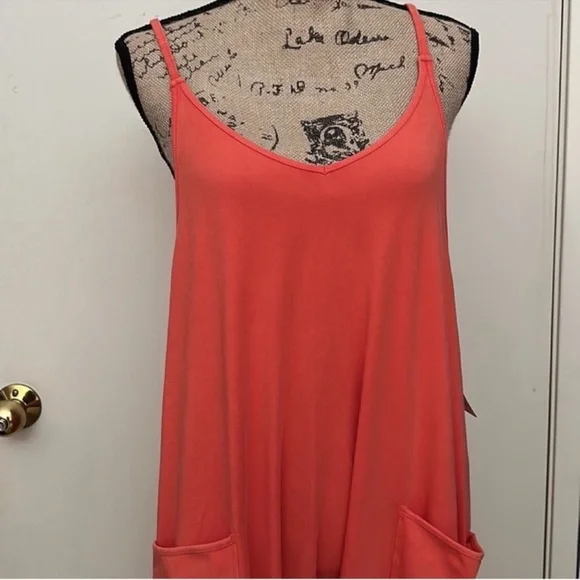 NWOT Free People Movement | Hot Shot Onesie In Mandarin Red | Small - Picture 8 of 15